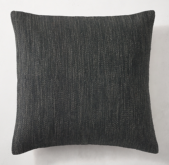 HANDWOVEN MÉLANGE FLATWEAVE SOLID PILLOW COVER - SQUARE - Image 0