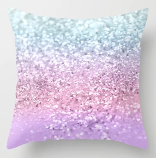 Unicorn Girls Glitter - Pillow Cover With Pillow Insert - Image 0