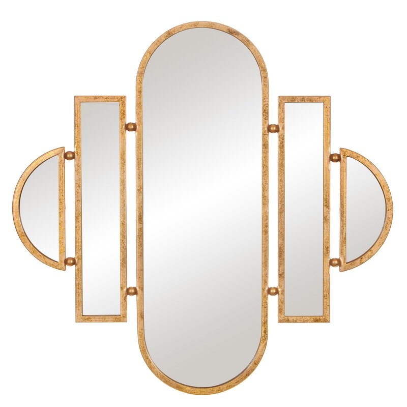 Laurens Geometric Oval Vanity Wall Accent Mirror - Image 0
