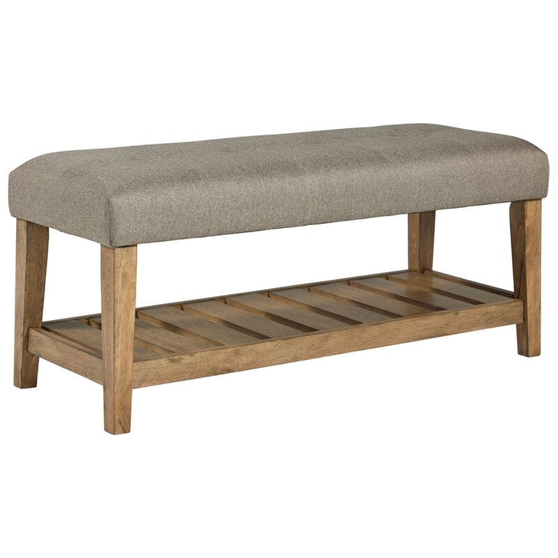 Brinslee Upholstered Shelves Storage Bench - Image 2