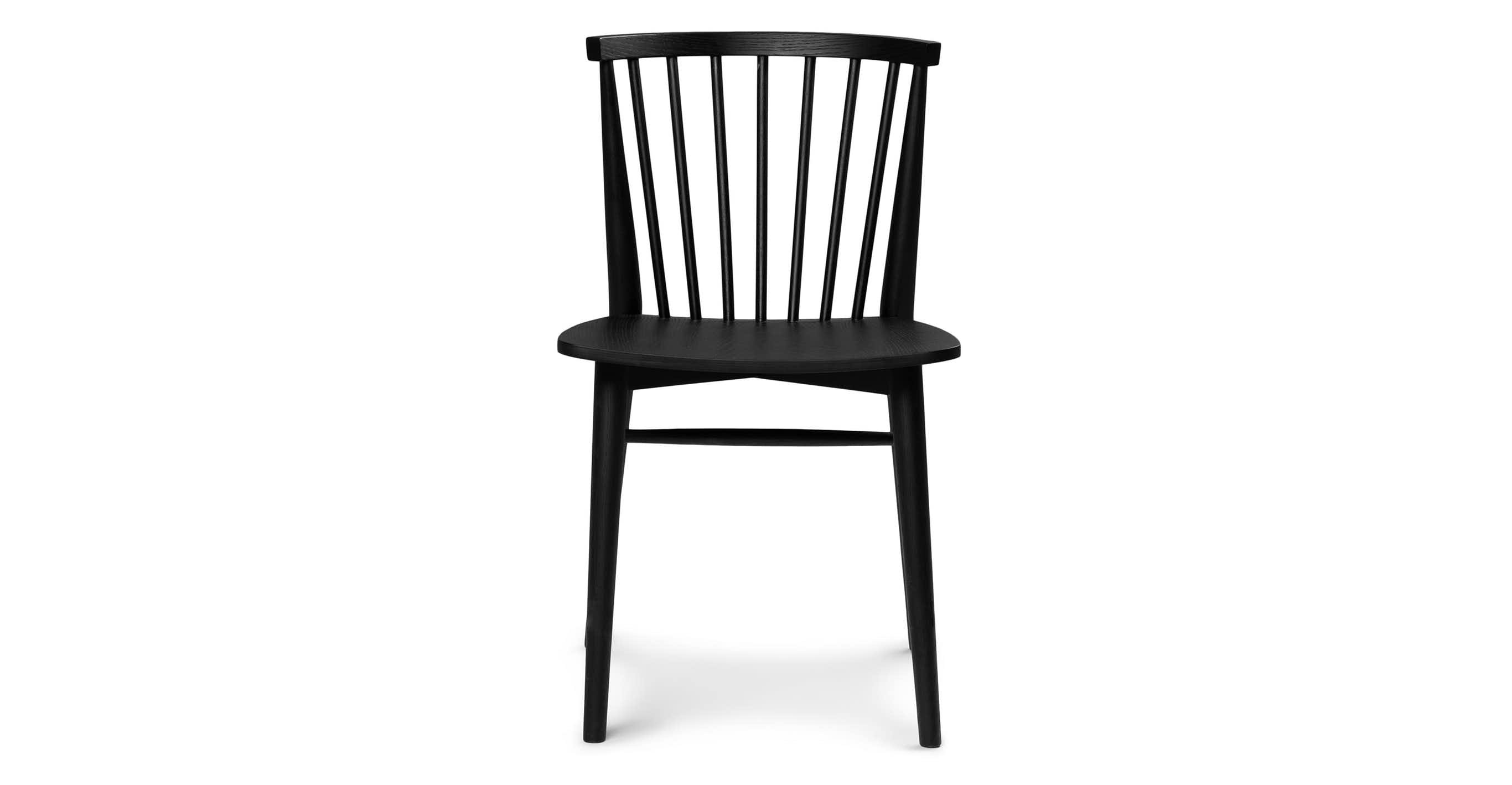 Rus Black Dining Chair, Pair - Image 2