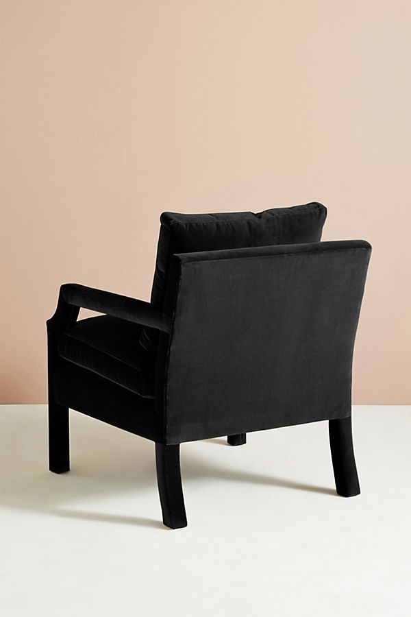 Velvet Delaney Chair (Black) - Image 3