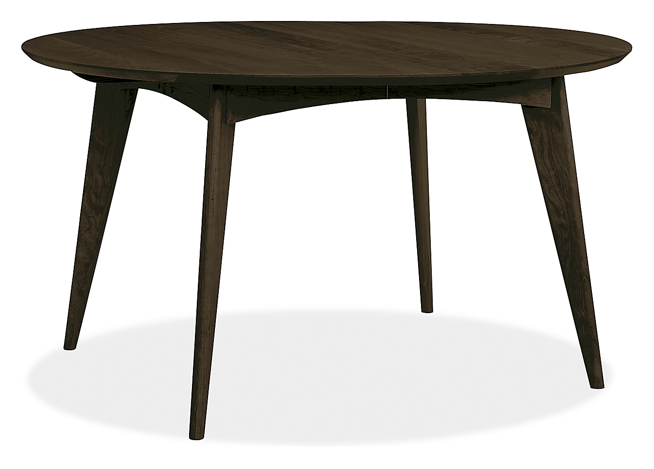 Ventura Round Extension Table - 54" - Maple with charcoal stain - Image 0