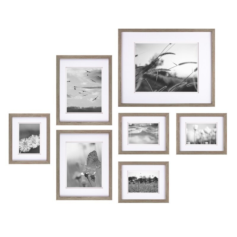 Bekah Wood Gallery Picture Frame - Set of 7 - Image 0