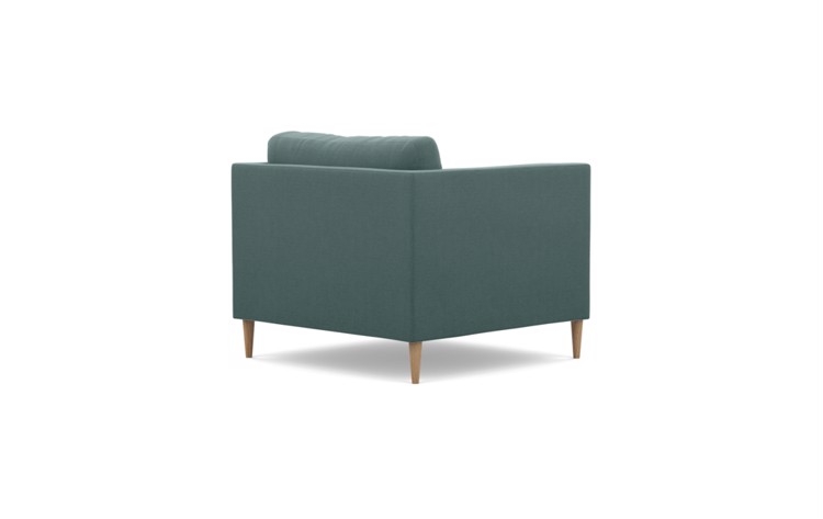 Oliver Chairs in Mist Fabric with Natural Oak Tapered Round Wood - Image 1