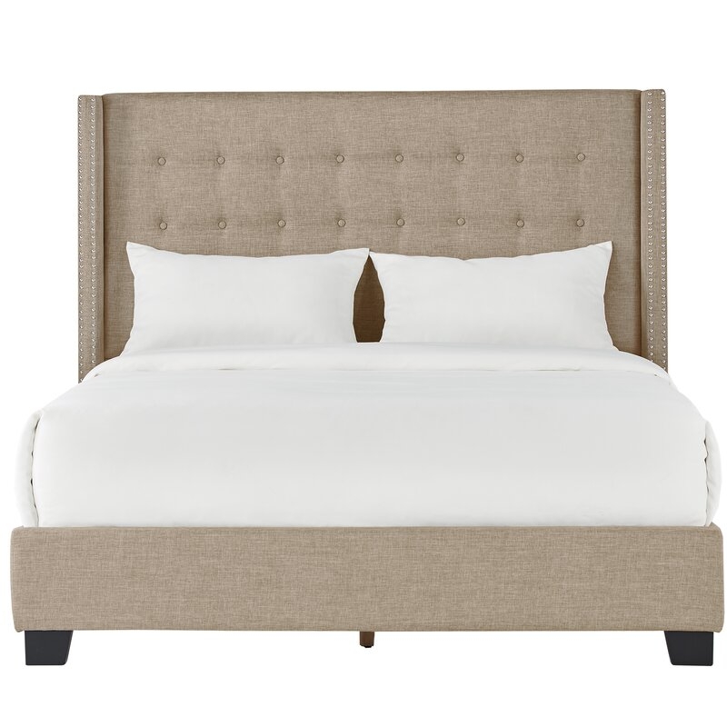 Bourgeois Tufted Upholstered Panel Bed - Image 0