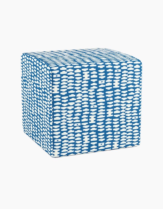 Cube Ottoman, Cerulean Odalisque - Image 0