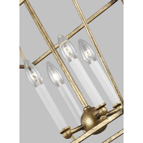 Visual Comfort Studio Stonington 4 - Light Lantern Geometric Chandelier by Chapman & Myers - Image 2