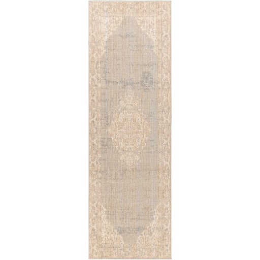 Amore Gray Indoor 2'7" x 7'10" Machine Woven Rug - Image 0
