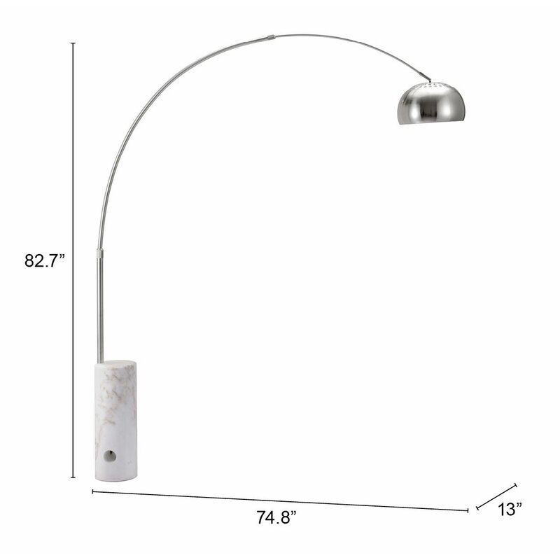Trion 83" Arched Floor Lamp - Image 4