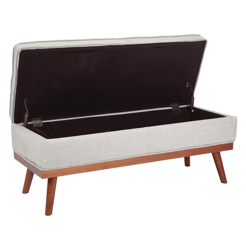 Ronquillo Upholstered Flip Top Storage Bench - Image 1