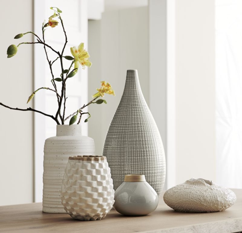 Holden Speckled White Vase 11.5" - Image 9