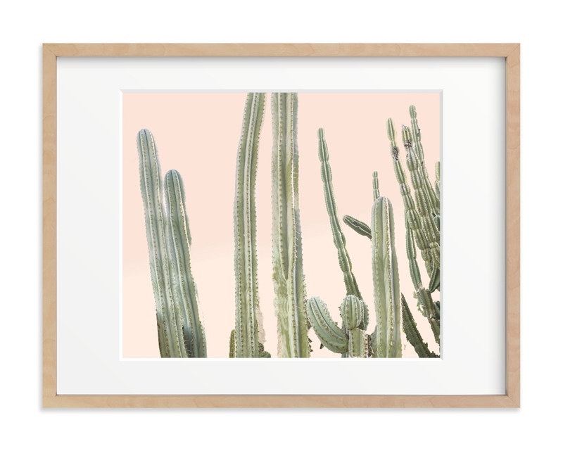 Peachy Cactus Print - Image 0