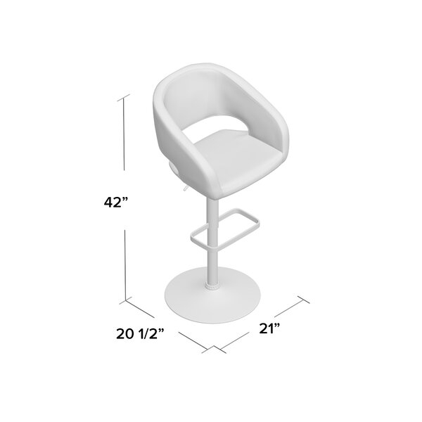 Nolte Swivel Adjustable Height Bar Stool - Image 4