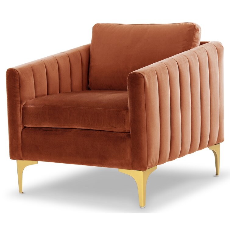 Laci 31'' Wide Tufted Velvet Armchair - Image 0