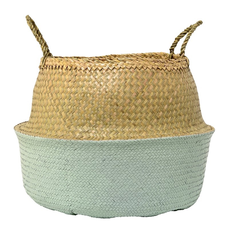 Traditional Seagrass Basket with Handles - Image 0