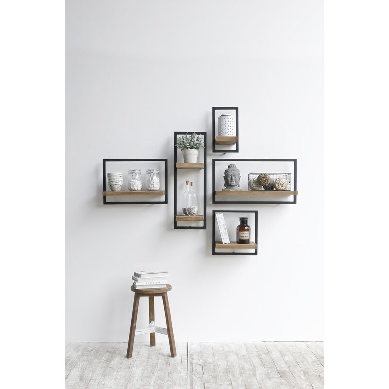 Langridge Metal Frame Wall Shelf - Image 2