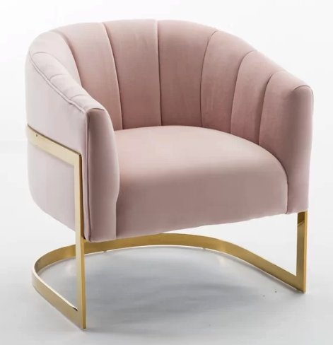Arsenault Barrel Chair- Pink - Image 0