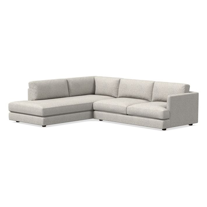Haven Sectional Set 02: Right Arm Sofa, Left Arm Terminal Chaise, Poly, Chenille Tweed, Irongate, - Image 0