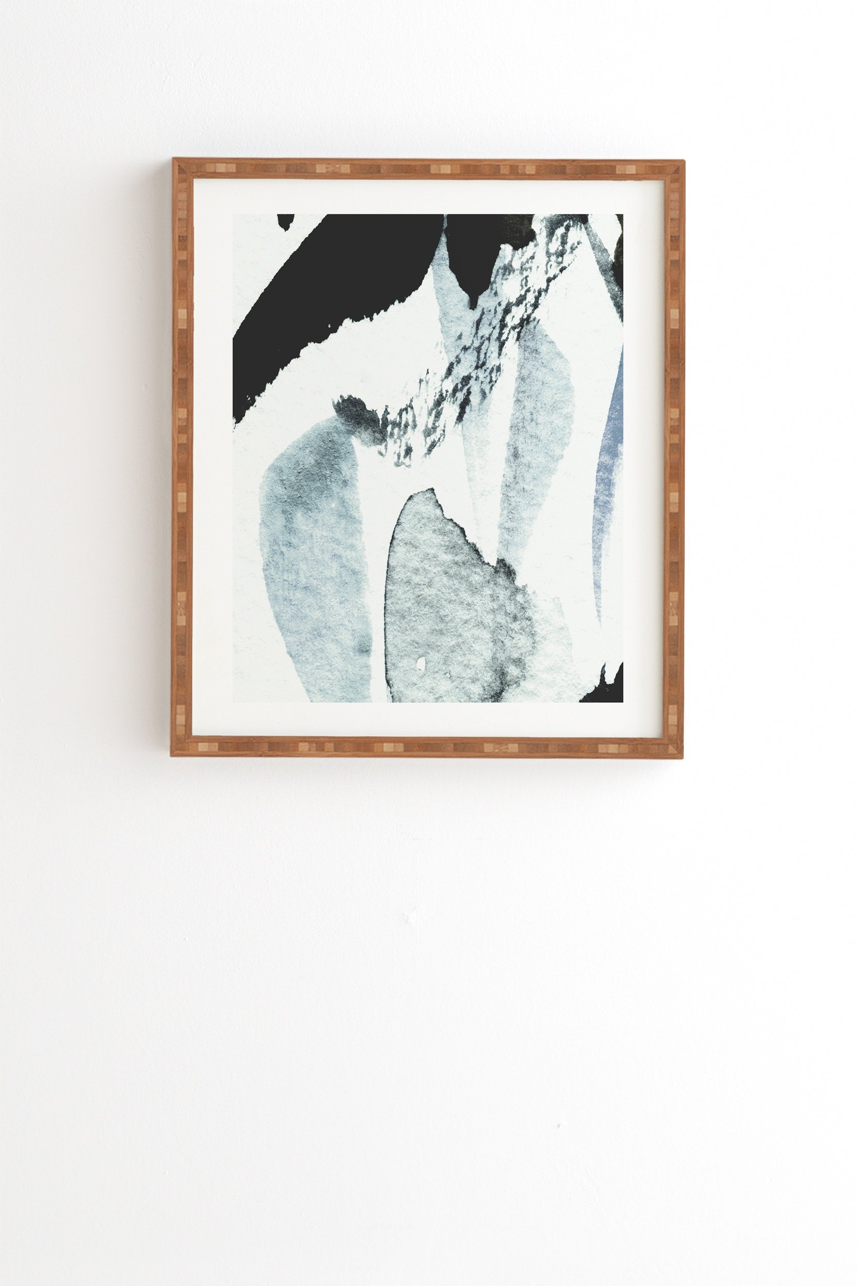 ABSTRACTM5 Wall Art - 19" x 22.4" - Natural Bamboo Frame - Image 0