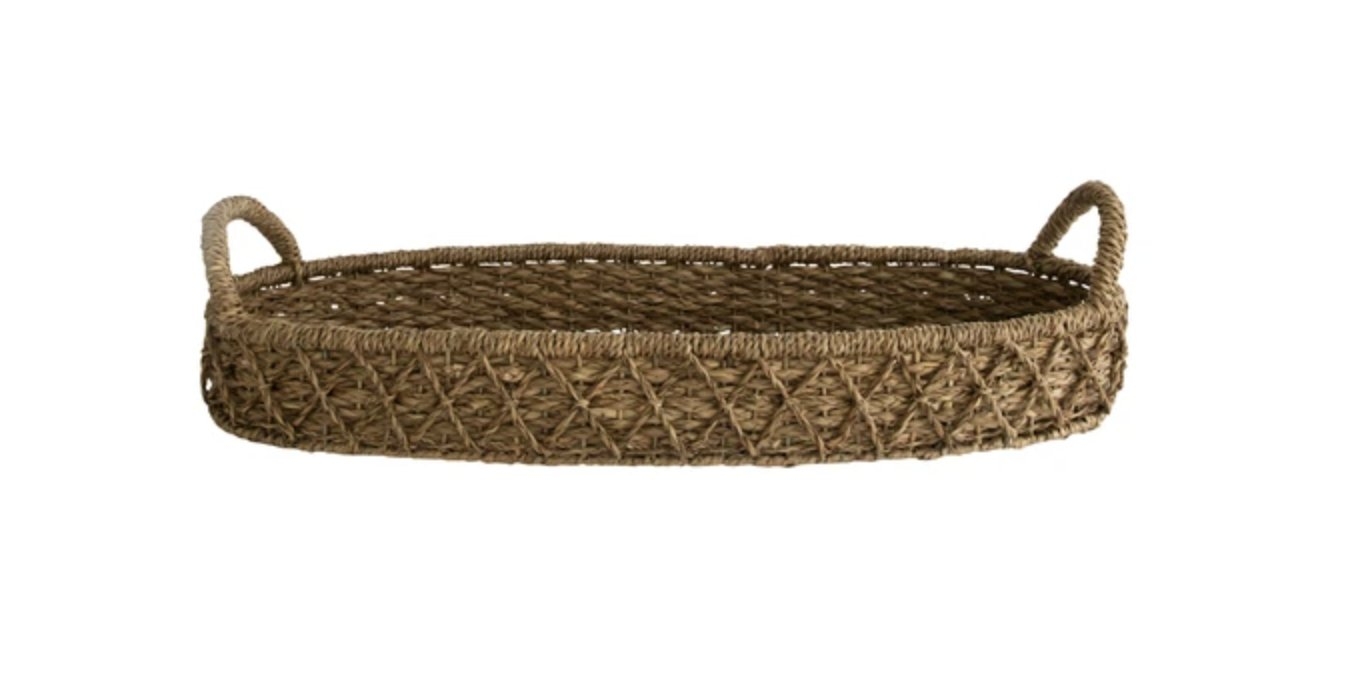 Woven Seagrass Table Tray - Image 0