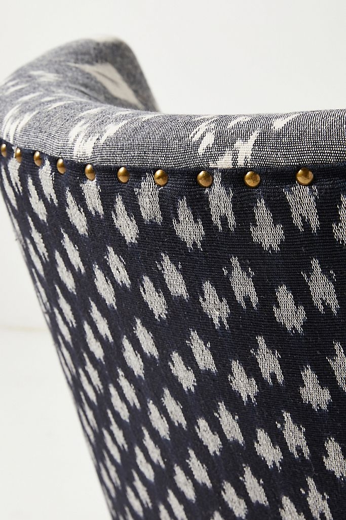 Woven Ikat Petite Accent Chair - Image 4