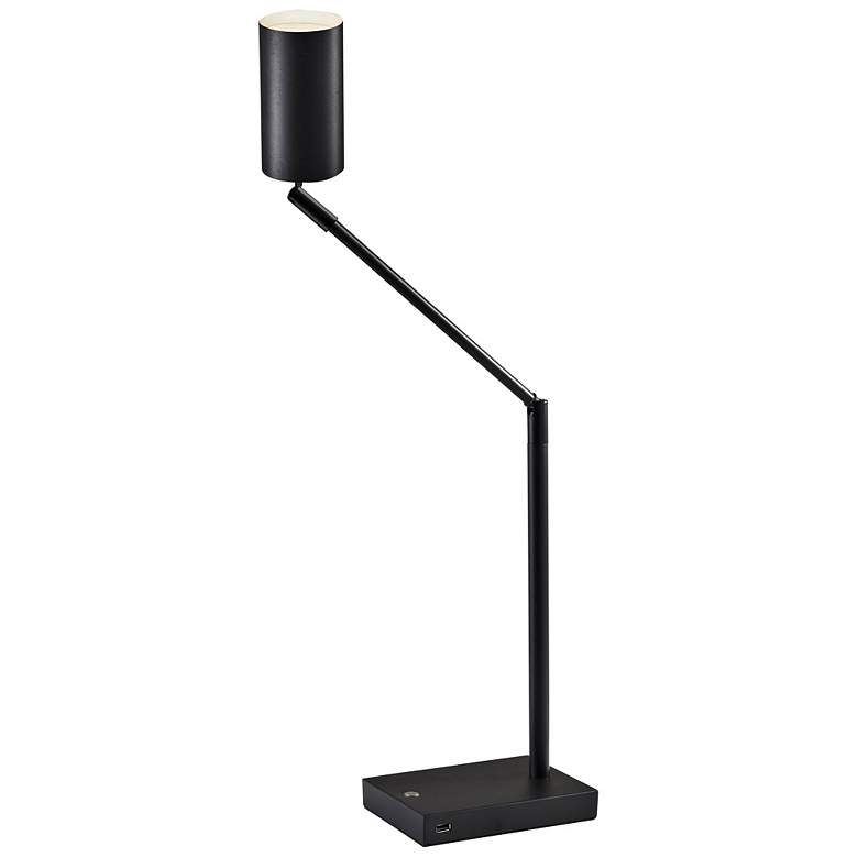 Colby Black Painted Metal LED Touch Desk Lamp with USB Port - Style # 71D27 - Image 2