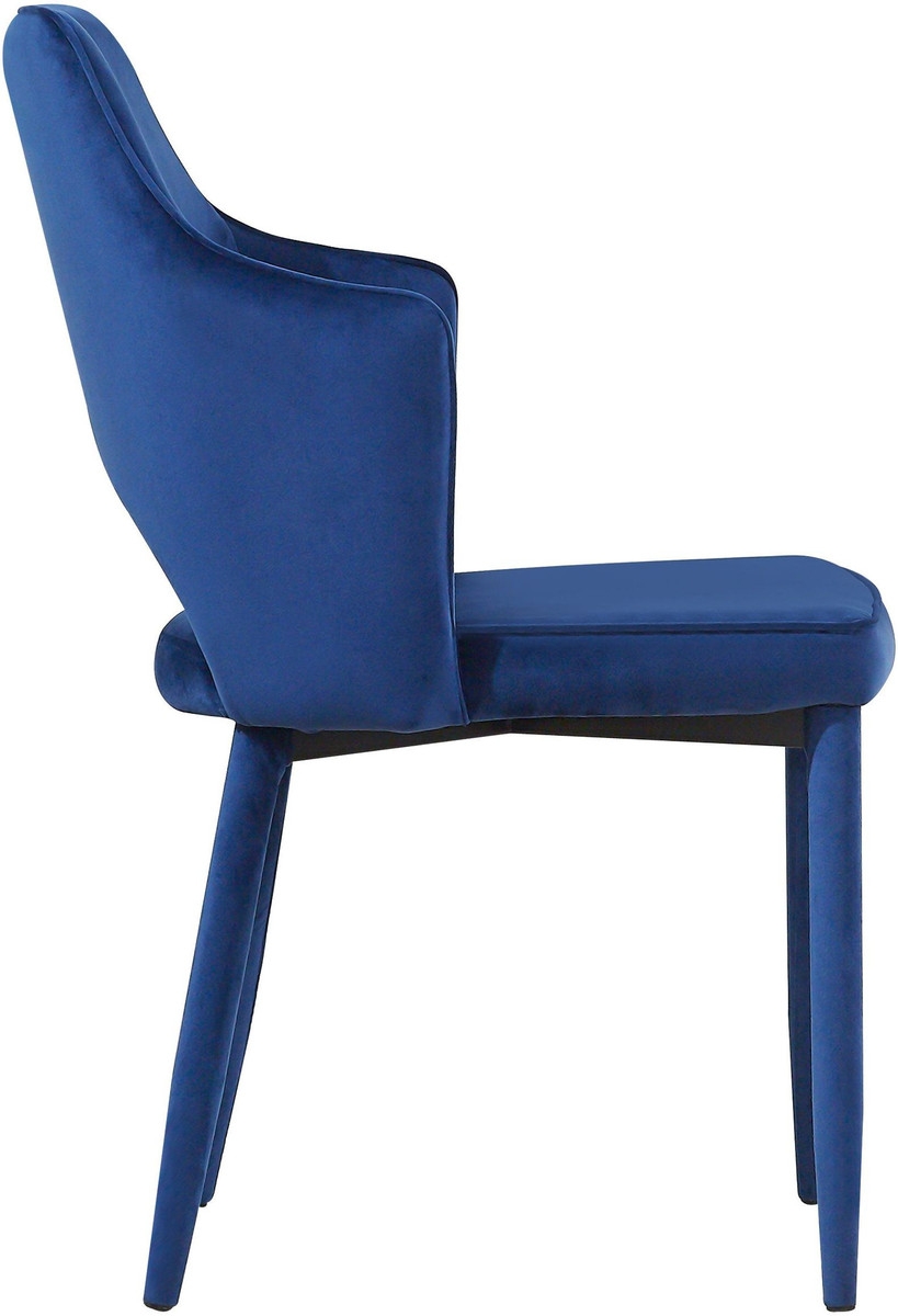 Madison Navy Velvet Chair - Image 2