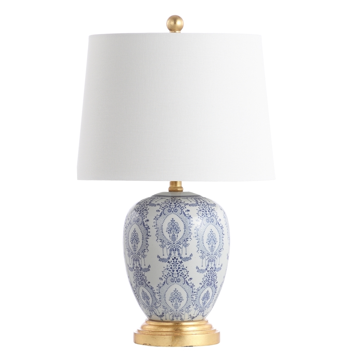 Kalel Table Lamp - Blue/White - Arlo Home - Image 0