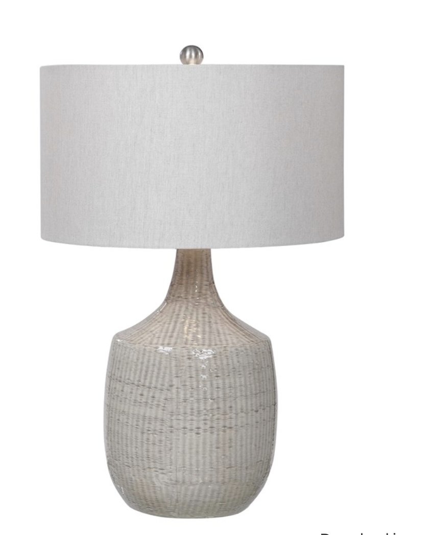 Felipe Gray Table Lamp, 30" - Image 0