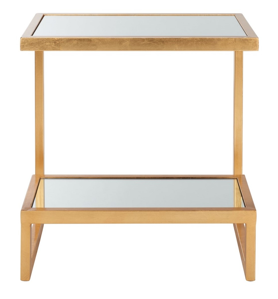 Kennedy Mirror Top Accent Table - Gold - Safavieh - Image 0