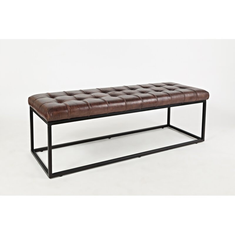 Lorilee Leather Bench - Image 3