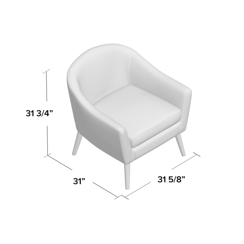 Haider Upholstered Barrel Chair - Image 5