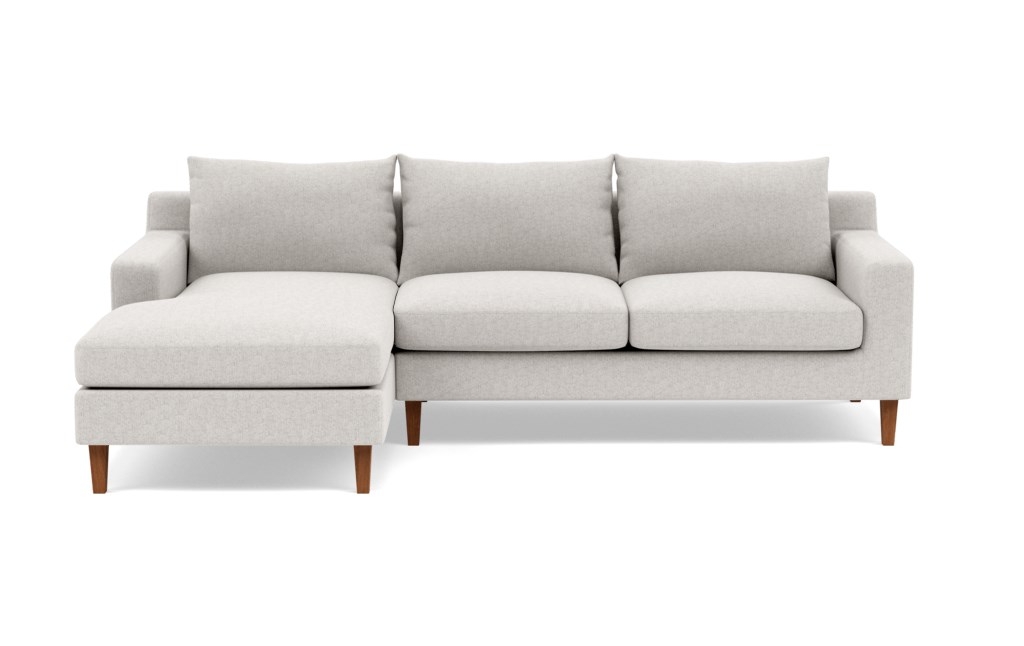 SLOAN Sectional Sofa with Left Chaise- Earth Cross Weave- 92'' - Image 0
