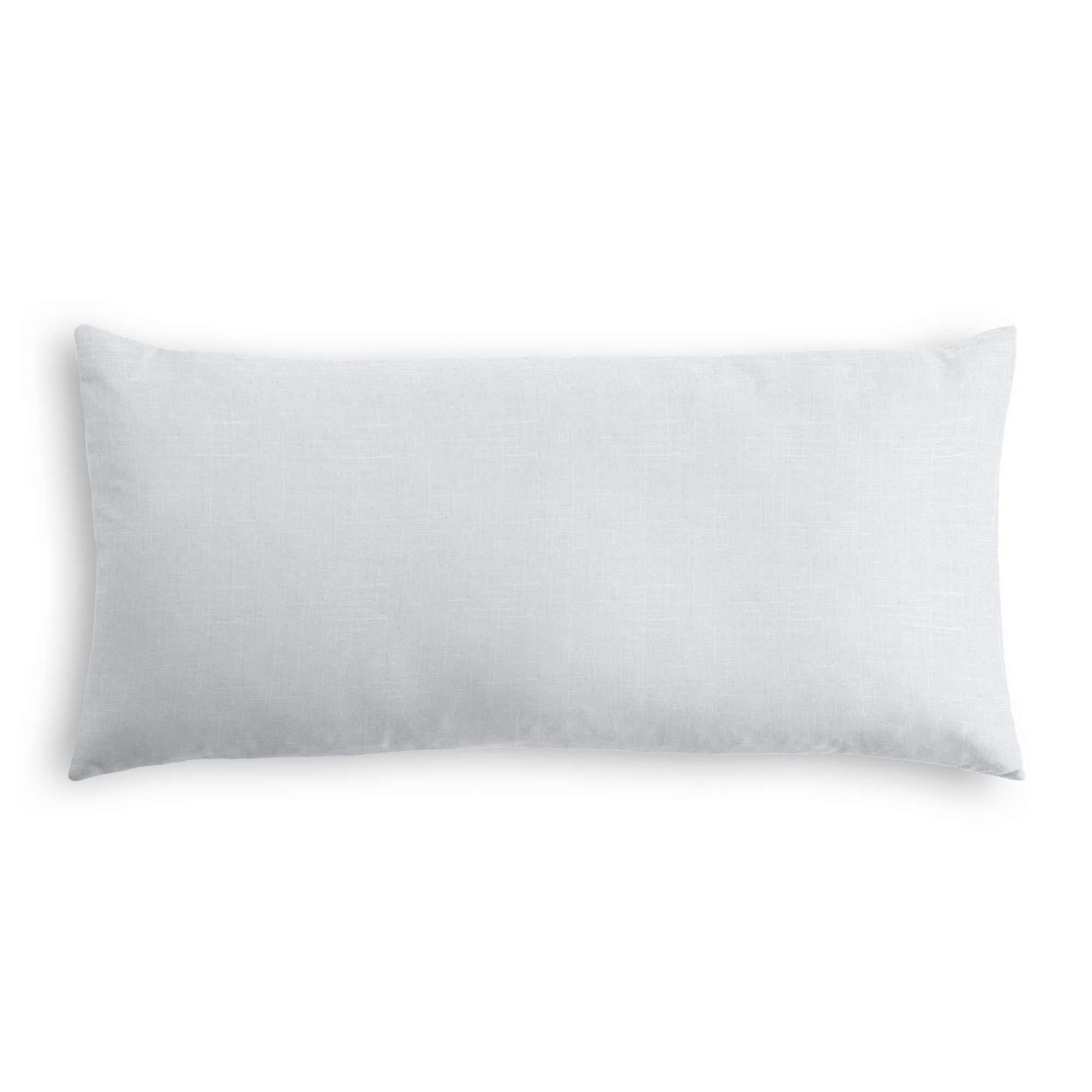 Classic Linen Pillow Lumbar, Pale Blue, 12" x 18" - Image 0