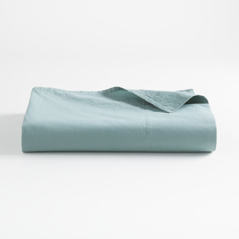 Brushed Cotton Ocean Queen Fitted Sheet - Image 5
