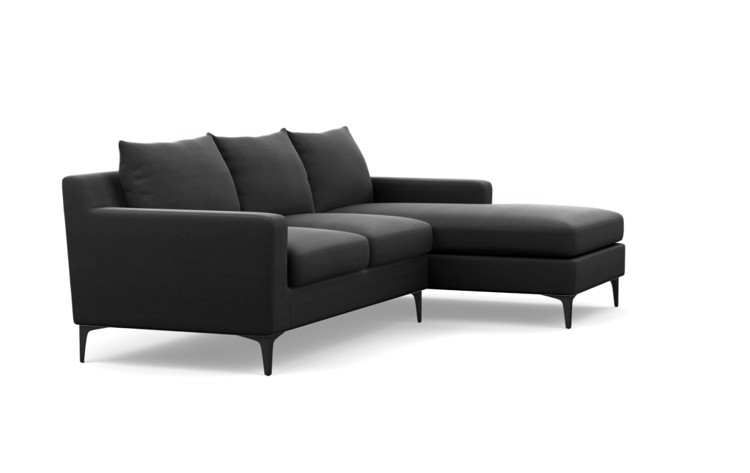 SLOAN Sectional Sofa with Right Chaise in smoke - Image 1