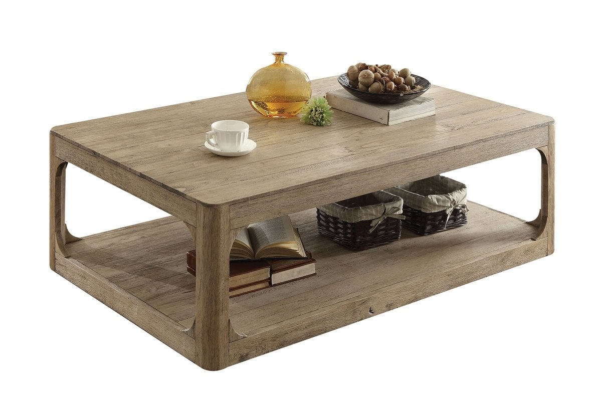 Ricks Lower Shelf Wood Coffee Table - Image 0