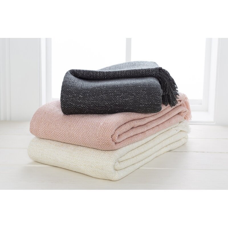 Hallie blanket  Cotton Throw //  Pale pink - Image 2