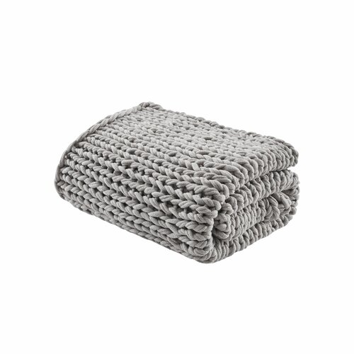 Tazewell Chunky Double Knit Throw - gray - Image 0
