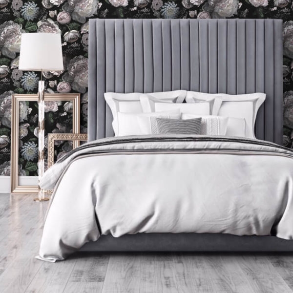 Arabelle Grey Bed in Queen - Image 1