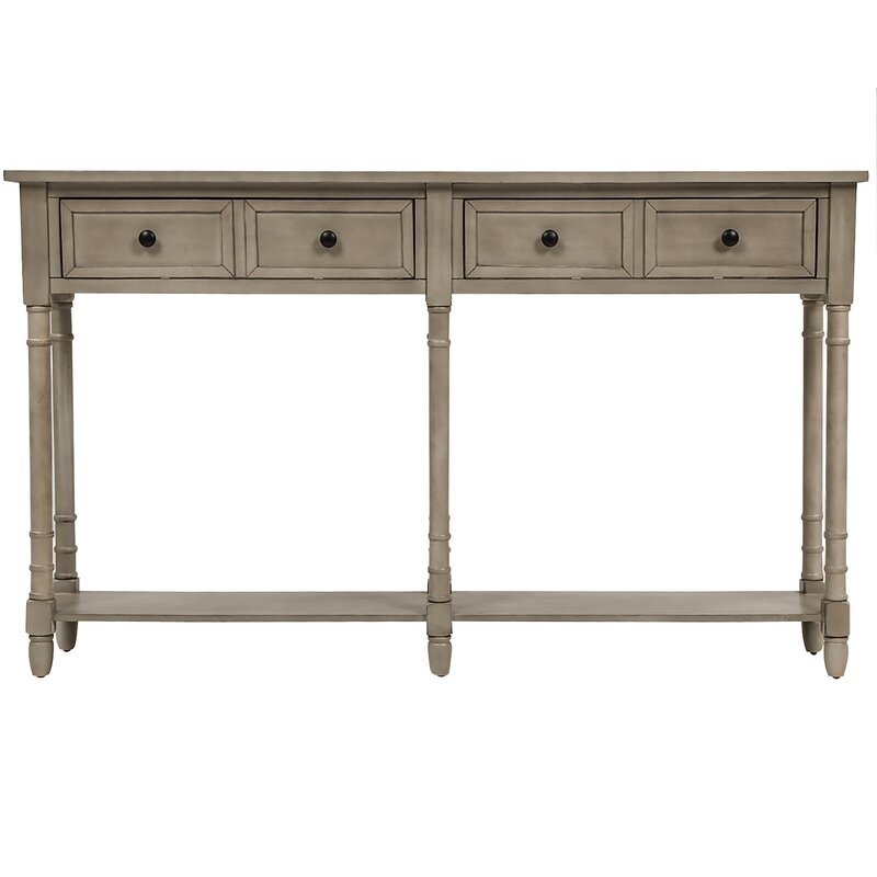 Hollingshead 58" Solid Wood Console Table - Image 1