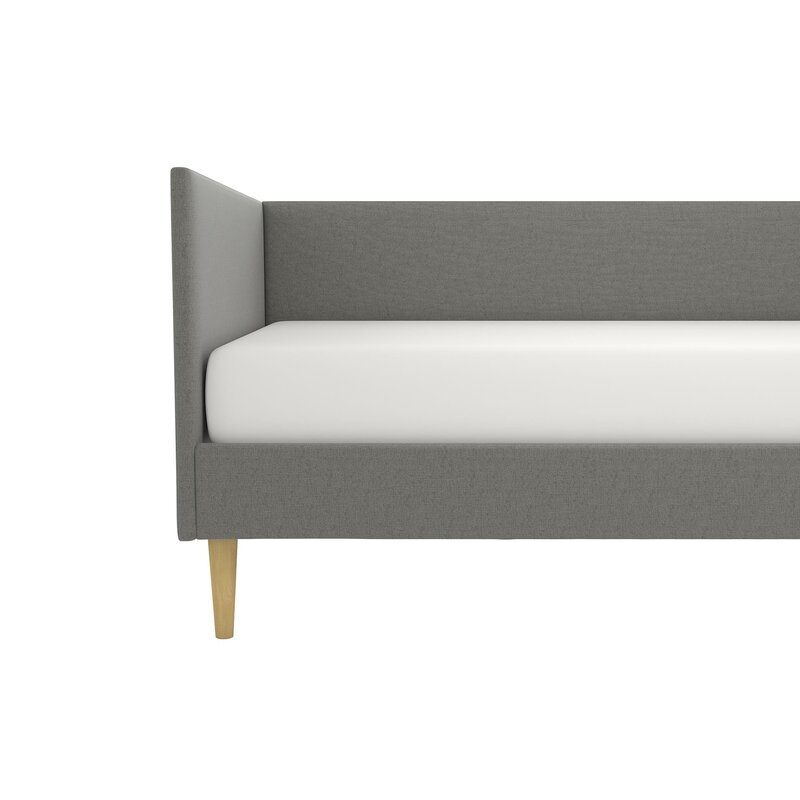 Jude Mid Century Daybed, Full, Gray Linen - Image 3