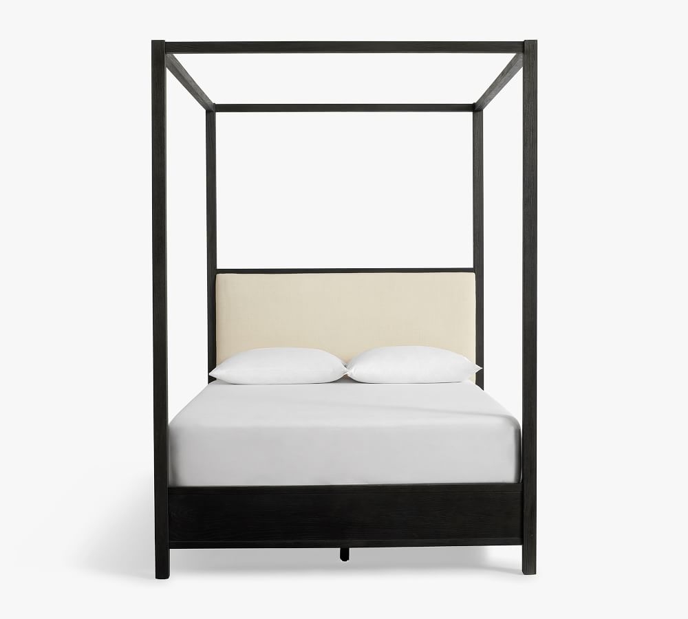 Calistoga Canopy Bed, Dusty Charcoal, King - Image 1