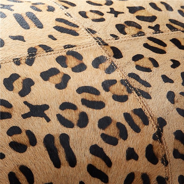 18"x12" hide cheetah print pillow with down-alternative insert - Image 3