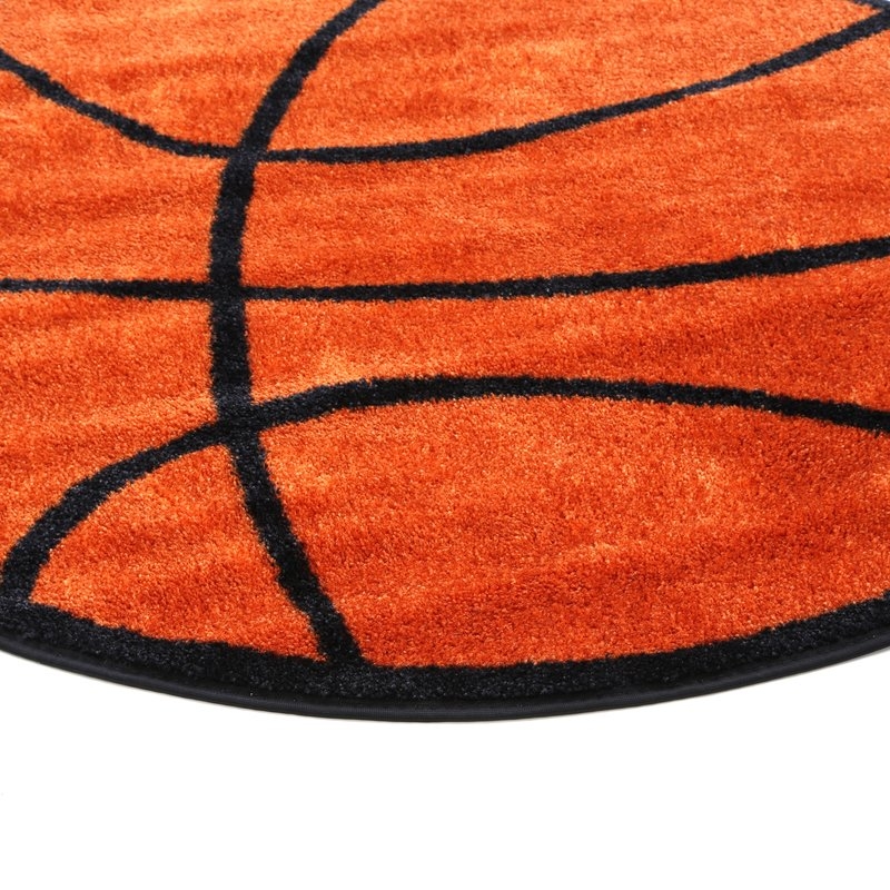 Fun Shape Basketball Area Rug - Image 1