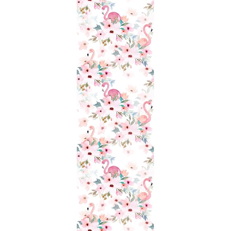 Alta Removable Flamigos Peony Nursery 6.25' L x 25" W Peel and Stick Wallpaper Roll - Image 0