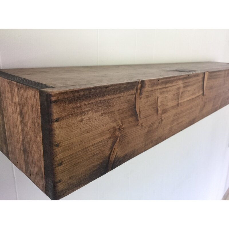 Poulan Pine Solid Wood Floating Shelf - Image 1