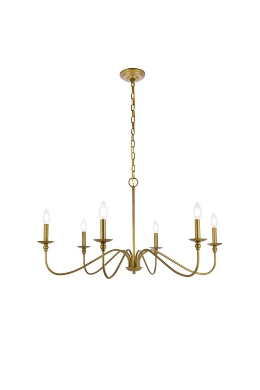 Hamza 6-Light Candle Style Chandelier - Image 2