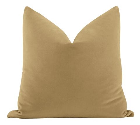 Studio Velvet Pillow Cover, Camel, - Image 0